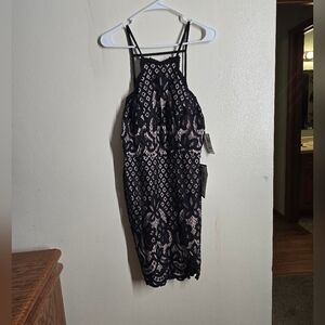 City Studio Black Midi Dress